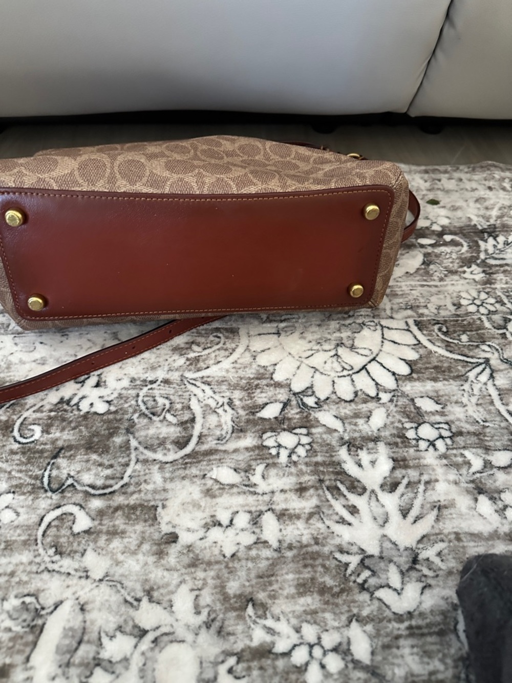Coach Crossbody with Chestnut Leather Trim - Picture 3 of 3